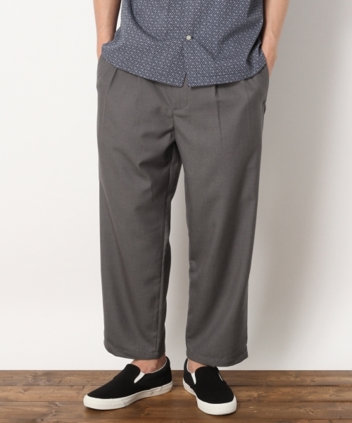 RAGEBLUE（レイジブルー）の「TRトロピカルワイドアンクルパンツ/763624（スラックス・メンズ・ブラック/グレー系その他/ベージュ/ワインレッド・MEDIUM/SMALL/LARGE）」の3枚目の写真