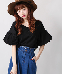 WEGO | WEGO/2WAYバルーンスリーブカットソー(Tシャツ/カットソー)