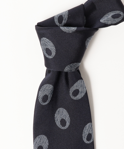 FRANCO BASSI 黒 円形模様 ネクタイ FRANCO BASSI 黒 円形模様 ネクタイ FRANCO BASSI | AINEXX ONLINE