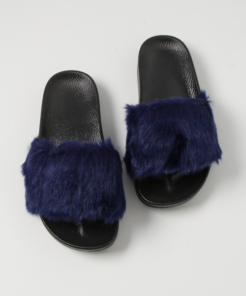 Rodeo Crowns Wide Bowl ロデオクラウンズワイドボウル の Fur サンダル サンダル Wear