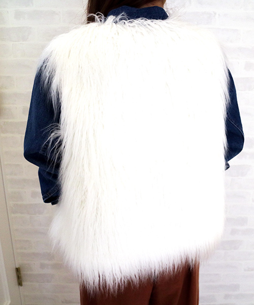 N.（N. Natural Beauty Basic）（エヌエヌナチュラルビューティーベーシック）の「ファーベスト（その他アウター・レディース・グレー/ホワイト・MEDIUM）」の22枚目の写真