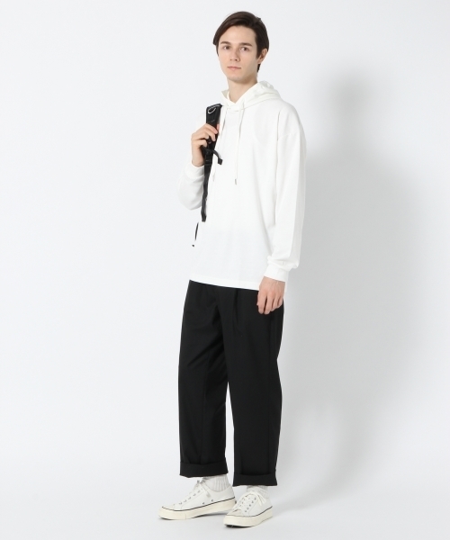 GLOBAL WORK（グローバルワーク）の「T/CポンチTEEパーカー/764289（パーカー・メンズ・ワインレッド/グリーン系その他/ホワイト・SMALL/LARGE/MEDIUM/X-LARGE）」の11枚目の写真