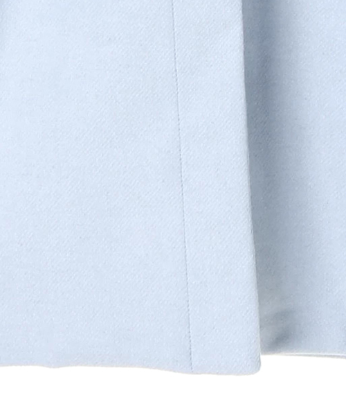 earth music&ecology（アースミュージックアンドエコロジー）の「ノーカラーコート（ノーカラージャケット・レディース・ネイビー/サックスブルー/杢グレー・FREE）」の8枚目の写真