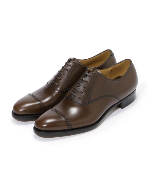 La Piece(ラピエス)の「a piece of craftsman セミブローグレザーシューズ(ドレスシューズ・メンズ・ダークブラウン・7.5/6/6.5/8.5/8/9/7/5.5)」の1枚目の写真