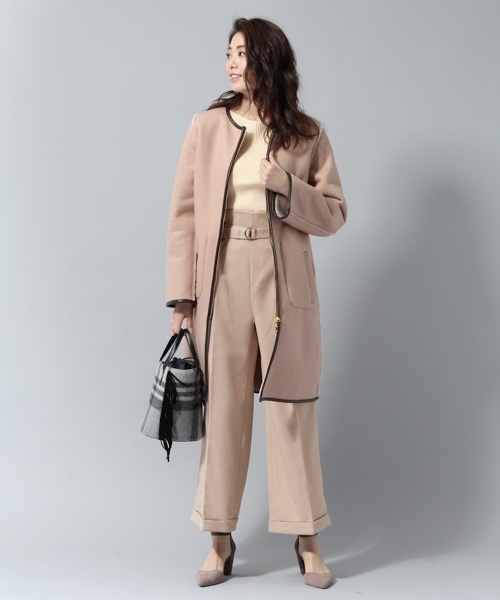 Andemiu（アンデミュウ）の「ベルトツキアソートワイドパンツ777006（その他パンツ・レディース・ブラック/ピンク/その他/キャメル・SMALL/MEDIUM）」の8枚目の写真