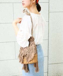 LOWRYS FARM | マクラメキンチャクショルダー　780199 (かごバッグ)