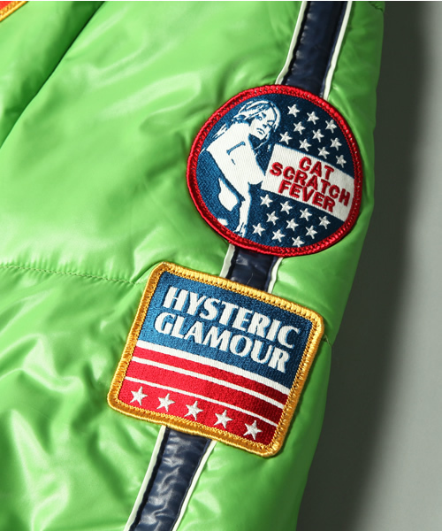 HYSTERIC GLAMOUR（ヒステリックグラマー）の「プリマロフトナイロンタフタ ワッペン付フーデッドBZ（ブルゾン・メンズ・グリーン・SMALL/MEDIUM/LARGE）」の9枚目の写真