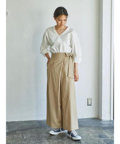 AMERICAN HOLIC（アメリカンホリック）の「バックVスキッパーブラウス（シャツ/ブラウス・レディース・ブルー系その他/その他30/オフホワイト/カーキ/ネイビー/ブラック系その他/ピンク/ベージュ/サックスブルー/ドット/その他27/その他4・L/M）」の20枚目の写真