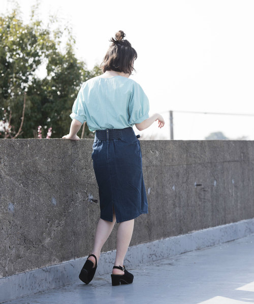 OLIVE des OLIVE（オリーブデオリーブ）の「スカラップ刺繍ブラウス（シャツ/ブラウス・レディース・オフホワイト/グリーン/ブラック・FREE）」の22枚目の写真