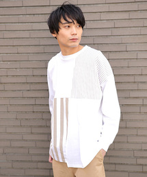 niko and... | 異素材切り替えプルオーバー【niko and ...】(Tシャツ/カットソー)