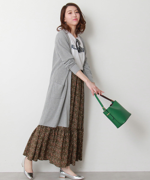 N.(N. Natural Beauty Basic)(エヌエヌナチュラルビューティーベーシック)の「◆ハイゲージアゼトッパーカーディガン(カーディガン/ボレロ・レディース・グレー/ホワイト/イエロー/ネイビー・MEDIUM)」の17枚目の写真