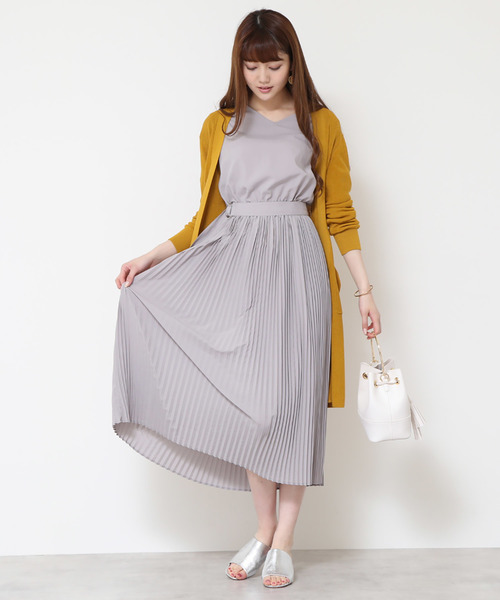 N.(N. Natural Beauty Basic)(エヌエヌナチュラルビューティーベーシック)の「◆ハイゲージアゼトッパーカーディガン(カーディガン/ボレロ・レディース・グレー/ホワイト/イエロー/ネイビー・MEDIUM)」の22枚目の写真
