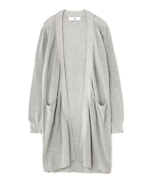 N.(N. Natural Beauty Basic)(エヌエヌナチュラルビューティーベーシック)の「◆ハイゲージアゼトッパーカーディガン(カーディガン/ボレロ・レディース・グレー/ホワイト/イエロー/ネイビー・MEDIUM)」の5枚目の写真