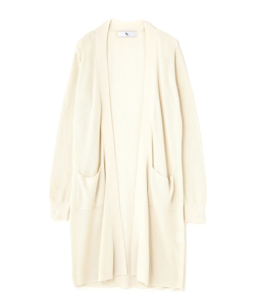 N.(N. Natural Beauty Basic)(エヌエヌナチュラルビューティーベーシック)の「◆ハイゲージアゼトッパーカーディガン(カーディガン/ボレロ・レディース・グレー/ホワイト/イエロー/ネイビー・MEDIUM)」の7枚目の写真