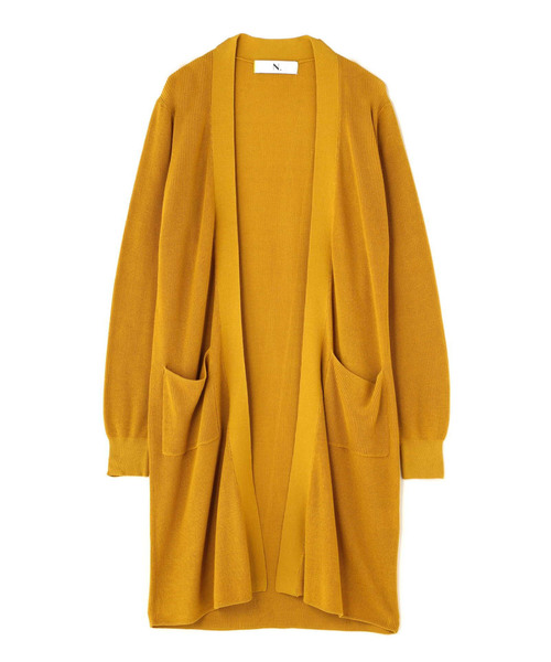 N.(N. Natural Beauty Basic)(エヌエヌナチュラルビューティーベーシック)の「◆ハイゲージアゼトッパーカーディガン(カーディガン/ボレロ・レディース・グレー/ホワイト/イエロー/ネイビー・MEDIUM)」の9枚目の写真