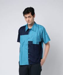 チャイハネ | 【チャイハネ】カラーブロックMEN'S開襟シャツ(シャツ/ブラウス)