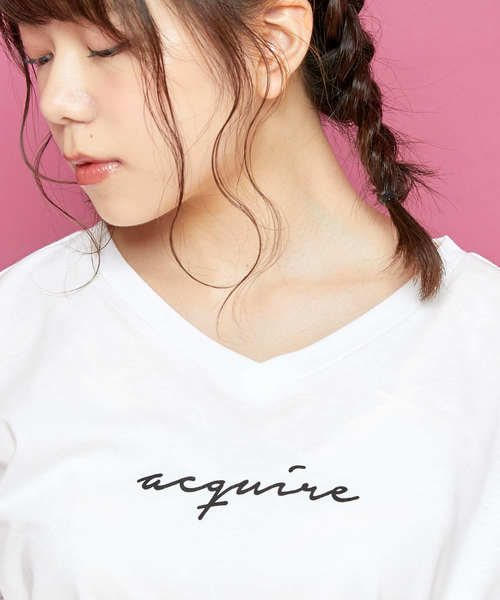 OLIVE des OLIVE(オリーブデオリーブ)の「ロゴ T(Tシャツ/カットソー・レディース・ホワイト/キャメル/パープル/ブラック・FREE)」の10枚目の写真