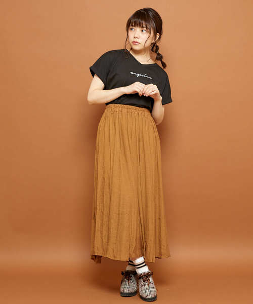 OLIVE des OLIVE(オリーブデオリーブ)の「ロゴ T(Tシャツ/カットソー・レディース・ホワイト/キャメル/パープル/ブラック・FREE)」の16枚目の写真