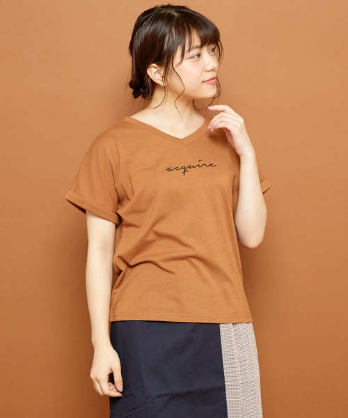 OLIVE des OLIVE(オリーブデオリーブ)の「ロゴ T(Tシャツ/カットソー・レディース・ホワイト/キャメル/パープル/ブラック・FREE)」の22枚目の写真