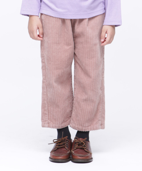 RUGGEDWORKS（ラゲッドワークス）の「太コールワイドパンツ（その他パンツ・キッズ・ブラウン/グレー/ピンク・80ｃｍ/90cm/110cm/100cm/120cm/130cm/140cm）」の3枚目の写真