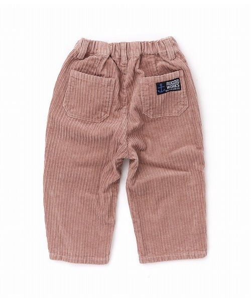RUGGEDWORKS（ラゲッドワークス）の「太コールワイドパンツ（その他パンツ・キッズ・ブラウン/グレー/ピンク・80ｃｍ/90cm/110cm/100cm/120cm/130cm/140cm）」の4枚目の写真