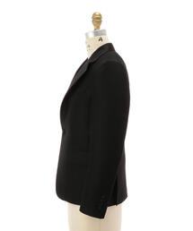 極美品！DRAWER　ドゥロワー　シアー素材　テーラードジャケット　シルク Drawer（ドゥロワー）の「Drawer ウールシルク テーラードジャケット
