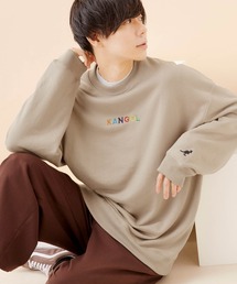 ▽WEB限定 MONO-MART×KANGOL カンゴール ビッグシルエット プルオーバースウェット