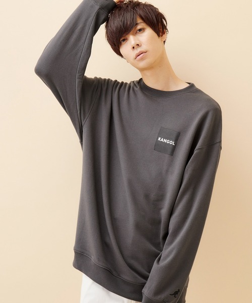 KANGOL(カンゴール)の「▽WEB限定 MONO-MART×KANGOL カンゴール ビッグシルエット プルオーバースウェット(スウェット・メンズ・杢グレー/ワイン/オフホワイト/ダークグリーン/ブラック/ベージュ/ブラウン/ロイヤルブルー/ホワイト系その他/ピンク/ブラック系その他/ライトパープル/ライトオリーブ/ライトブラウン/グリーン系その他/パープル系その他/ブルーグリーン/チャコール/ダークベージュ/ベージュ系その他2/パープル系その他2/ライトブルー/ライトピンク/グレー系その他/グリーン系その他2/ライトベージュ/ブラウン系その他2/ベージュ系その他3/レッド系その他/グレー系その他4/グリーン系その他6/グリーン系その他5/グレー系その他5/グレー系その他2/ブラウン系その他/ベージュ系その他6/ブラック系その他2/グレー系その他6/ブラック系その他4/グリーン系その他3/グリーン系その他4/レッド系その他2/ホワイト系その他2/ベージュ系その他5/ホワイト系その他4/ホワイト系その他3/モスグリーン/レッド系その他3/ブラウン系その他3/ベージュ系その他4/グレー系その他3/グレー系その他7/ベージュ×ブラック/ベージュ系その他7/グリーン系その他7/ブラック系その他3/ブルー系その他2/その他2/ブルー系その他/その他/その他4/その他3/パープル系その他3/ブラウン系その他4/アッシュブラウン/ブラック系その他5/グレイッシュベージュ/その他5・FREE)」の19枚目の写真