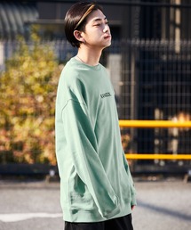 ▽WEB限定 MONO-MART×KANGOL カンゴール ビッグシルエット プルオーバースウェット