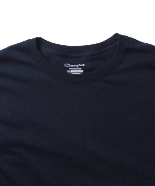 Champion（チャンピオン）の「Champion コットン無地長袖ベーシック＆ビッグTシャツ（Tシャツ/カットソー・メンズ・ブラック/ネイビー/ホワイト/グレー・XXL/XL/L/M）」の10枚目の写真