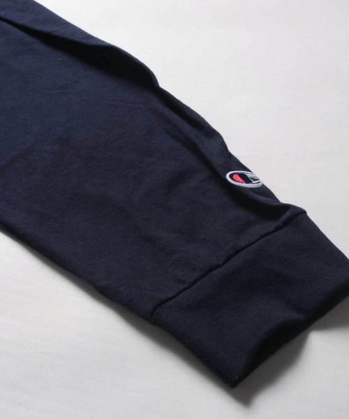 Champion（チャンピオン）の「Champion コットン無地長袖ベーシック＆ビッグTシャツ（Tシャツ/カットソー・メンズ・ブラック/ネイビー/ホワイト/グレー・XXL/XL/L/M）」の11枚目の写真