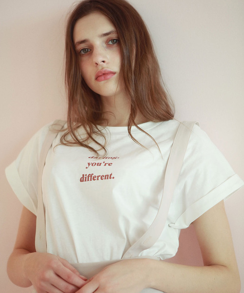 lissi Boutique(リージーブティック)の「【lissi Boutique】darlingTシャツ(Tシャツ/カットソー・レディース・ホワイト/ピンク・FREE)」の6枚目の写真