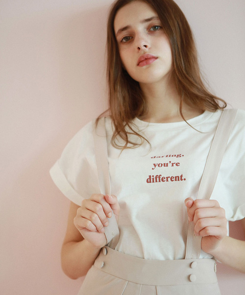 lissi Boutique(リージーブティック)の「【lissi Boutique】darlingTシャツ(Tシャツ/カットソー・レディース・ホワイト/ピンク・FREE)」の7枚目の写真