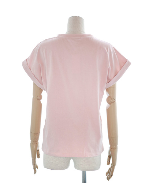 lissi Boutique(リージーブティック)の「【lissi Boutique】darlingTシャツ(Tシャツ/カットソー・レディース・ホワイト/ピンク・FREE)」の9枚目の写真