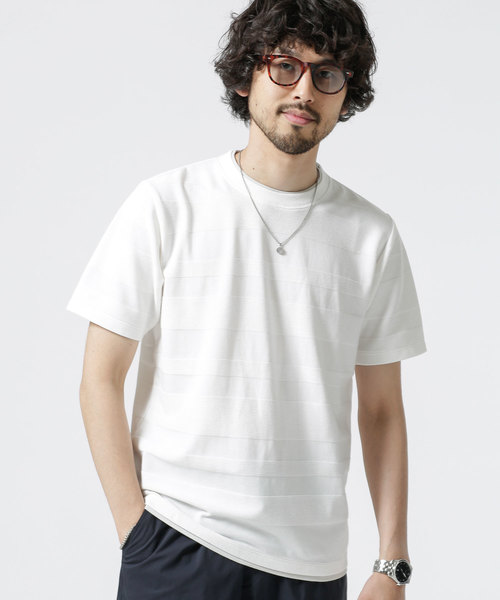 【19SS】 (nano universe) ナノ・ユニバース フェイクレイヤードBIG (メンズ) Tシャツ/