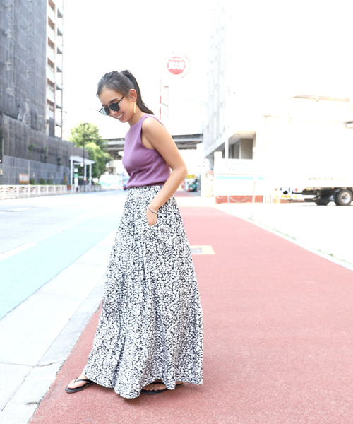 coca(coca)(コカ)の「前後2wayスクエアネックリブタンクトップ(タンクトップ・レディース・ブラック/パープル/ブラウン/ブルー/ベージュ/グリーン・ONE SIZE)」の19枚目の写真