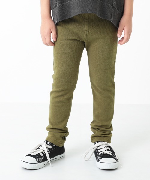 devirock（デビロック）の「ウルトラストレッチパンツ（その他パンツ・キッズ・ライトブラウン/モカ/グリーン系その他/キャメル/スモークピンク/パープル系その他2/ブラック/ピンク系その他/マスタード/ブルー系その他/パープル系その他/ダークパープル/ラベンダー/ワイン/レッド系その他/ヘザーチャコール/杢グレー/ブルー/イエロー/ターコイズブルー/ピンク/カーキ/レッド/ネイビー/ベージュ/ダークグリーン/ライトパープル/ブラウン系その他/アイボリー/ブルー系その他2/ダークオリーブ/イエロー系その他/ライトベージュ/レッド系その他2・80ｃｍ/90cm/95cm/110cm/100cm/120cm/130cm/140cm/150cm/160cm）」の13枚目の写真