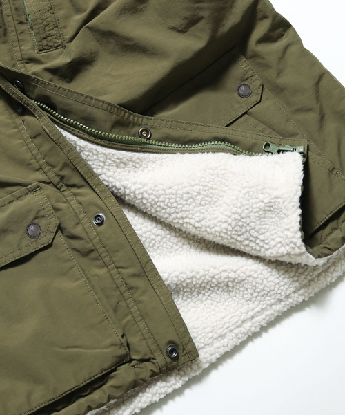 made in standard （メイドインスタンダード）の「ボアライナーマウンテンパーカー -2WAY（マウンテンパーカー・レディース・ブラック/ベージュ/ネイビー/カーキ・S/M/L）」の14枚目の写真