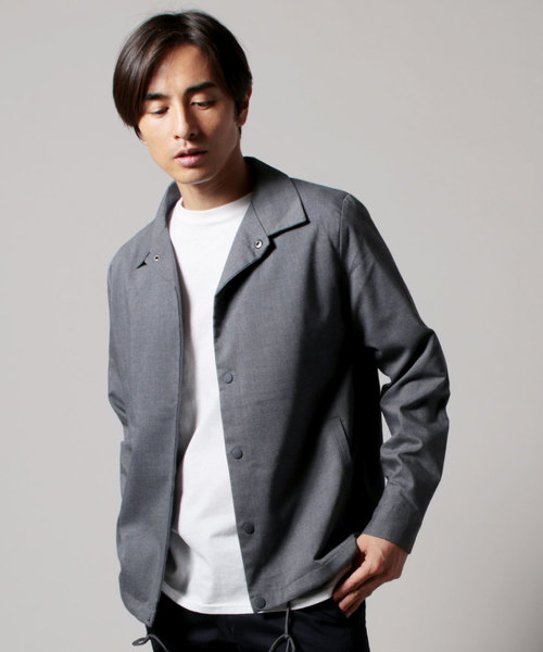 THE CASUAL(カジュアル)の「TRストレッチアーバンコーチジャケット(ブルゾン・メンズ・ブラック/ベージュ/ベージュ系その他4/ベージュ系その他2/ベージュ系その他3/ストライプ/チャコール/ベージュ系その他/グレー/グレー系その他/ブラウン/ネイビー・S/M/L/XL)」の3枚目の写真