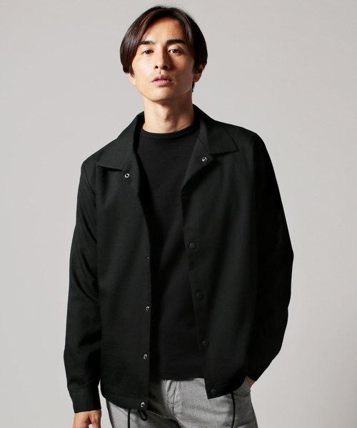 r RICHARDSON コーチジャケット　ブルゾン　ブラック セール】【UNISEX】コーチジャケット（ブルゾン）｜J.PRESS YORK