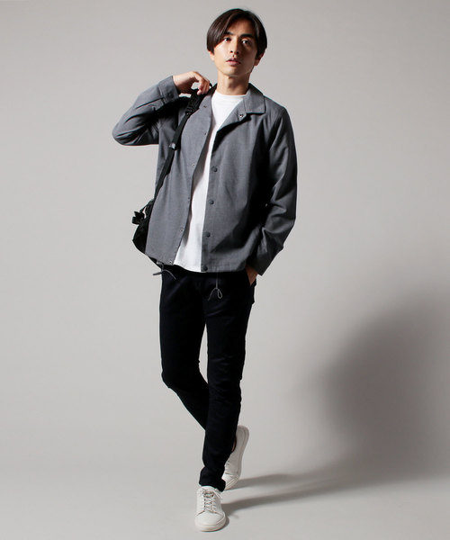 THE CASUAL(カジュアル)の「TRストレッチアーバンコーチジャケット(ブルゾン・メンズ・ブラック/ベージュ/ベージュ系その他4/ベージュ系その他2/ベージュ系その他3/ストライプ/チャコール/ベージュ系その他/グレー/グレー系その他/ブラウン/ネイビー・S/M/L/XL)」の17枚目の写真