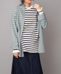 Munich | ポリエステルスラブボイルシアーシャツジャケット(シャツ/ブラウス)