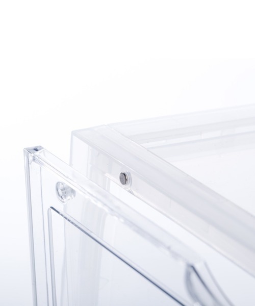 entre square（アントレスクエアー）の「bcl/シューズケース シューズボックス シューラック 横置き 組み立て式 スタッキングディスプレイボックス（シューズ小物/雑貨・レディース・クリア/ブラック・ONE SIZE/ONESIZE）」の16枚目の写真