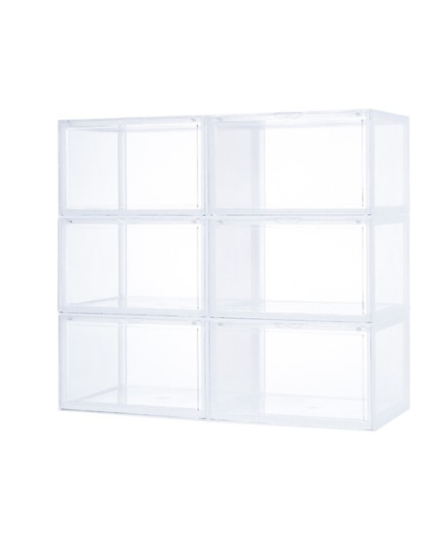 entre square（アントレスクエアー）の「bcl/シューズケース シューズボックス シューラック 横置き 組み立て式 スタッキングディスプレイボックス（シューズ小物/雑貨・レディース・クリア/ブラック・ONE SIZE/ONESIZE）」の15枚目の写真