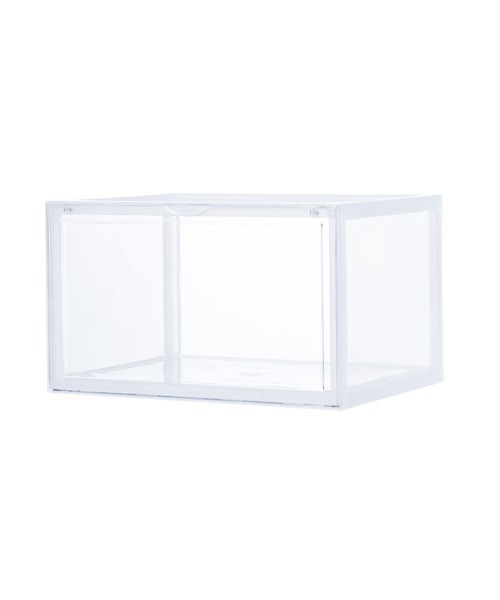 entre square（アントレスクエアー）の「bcl/シューズケース シューズボックス シューラック 横置き 組み立て式 スタッキングディスプレイボックス（シューズ小物/雑貨・レディース・クリア/ブラック・ONE SIZE/ONESIZE）」の19枚目の写真