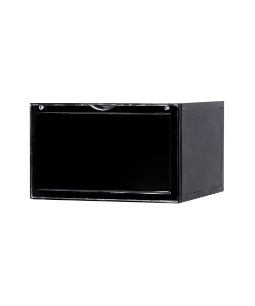 entre square（アントレスクエアー）の「bcl/シューズケース シューズボックス シューラック 横置き 組み立て式 スタッキングディスプレイボックス（シューズ小物/雑貨・レディース・クリア/ブラック・ONE SIZE/ONESIZE）」の22枚目の写真