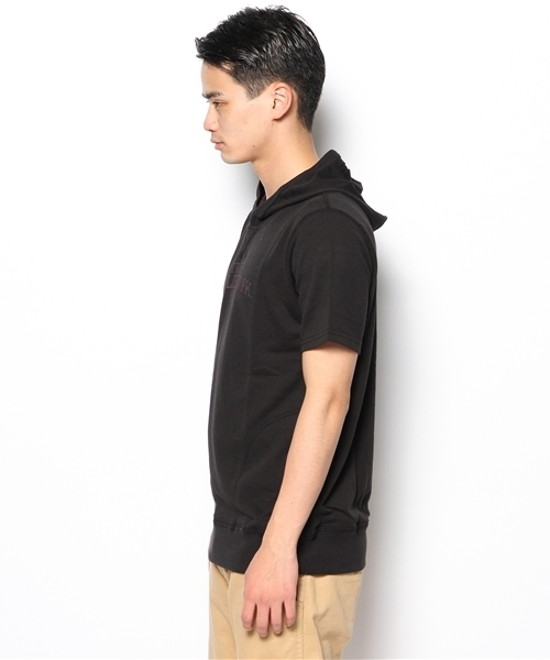 coen（コーエン）の「ガーゼショートスリーブパーカー14SS2（Tシャツ/カットソー・メンズ・グレー/ライトブルー/ブラック・MEDIUM/X-LARGE/SMALL/LARGE）」の5枚目の写真