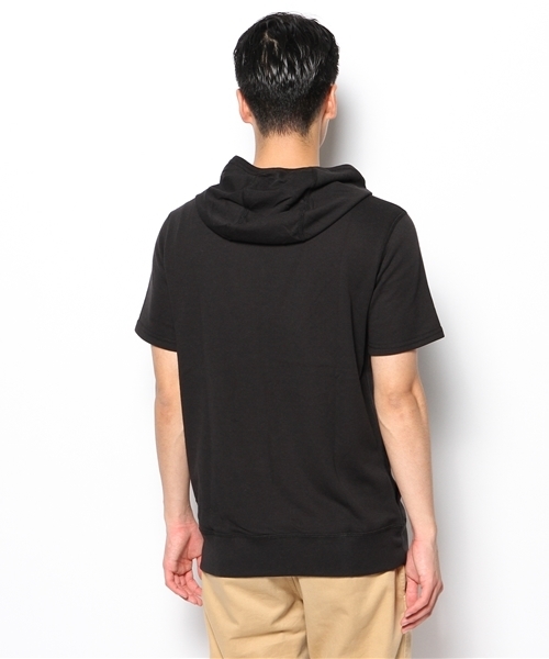 coen（コーエン）の「ガーゼショートスリーブパーカー14SS2（Tシャツ/カットソー・メンズ・グレー/ライトブルー/ブラック・MEDIUM/X-LARGE/SMALL/LARGE）」の4枚目の写真