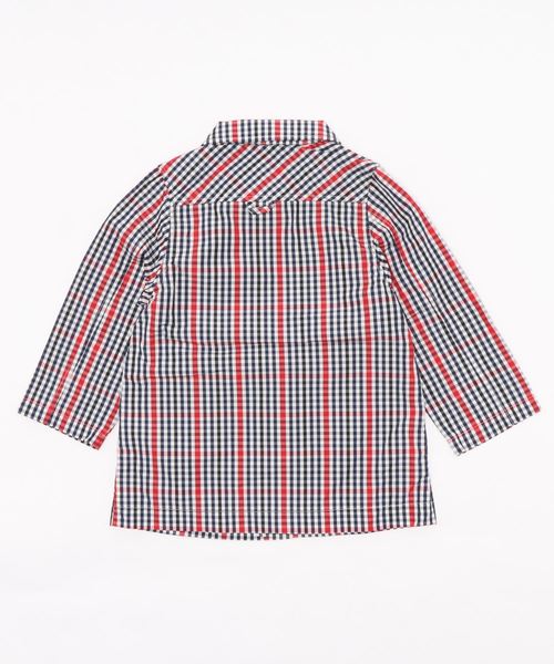 RAGMART(ラグマート)の「チェック柄メッシュ裏地ナイロンコート(その他アウター・キッズ・レッド/グリーン・110cm/100cm/120cm/130cm)」の4枚目の写真