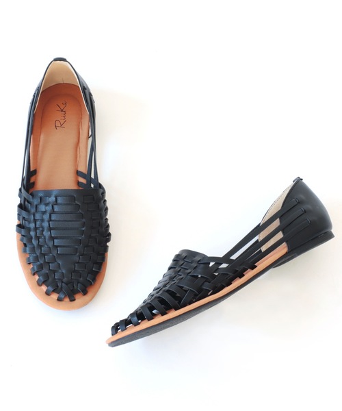 RiiiKa(リーカ)の「メッシュ編み シューズ【RiiiKa/リーカ】(サンダル・レディース・ホワイト/ブラック/ブラウン/グリーン/ベージュ・LL/S/M/L)」の6枚目の写真